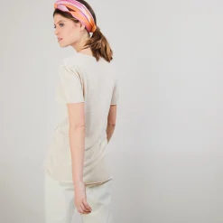 Montagut T-Shirts Et Débardeurs-T-shirt en lin flammé - Balkan 12-Beige clair