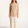 Montagut T-Shirts Et Débardeurs-T-shirt en lin flammé - Beja 13-Beige moyen