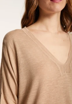 Montagut T-Shirts Et Débardeurs-T-shirt en lin flammé - Beja 13-Beige moyen