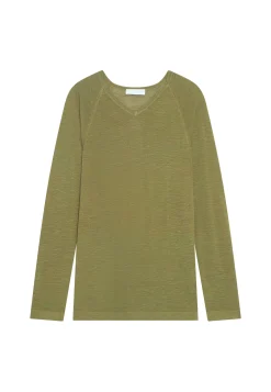 Montagut Polos Et T-Shirts-T-shirt en lin flammé - Damon 83-Kaki