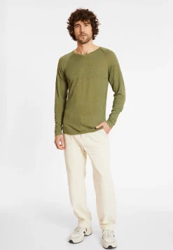 Montagut Polos Et T-Shirts-T-shirt en lin flammé - Damon 83-Kaki
