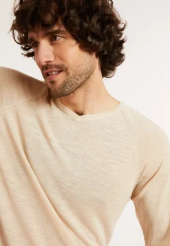 Montagut Polos Et T-Shirts-T-shirt en lin flammé - Damon 12-Beige clair