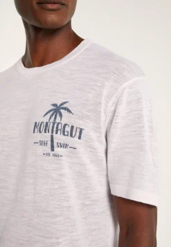 Montagut Polos Et T-Shirts-T-shirt en lin flammé - Isao 02-Blanc