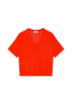 Montagut T-Shirts Et Débardeurs-T-shirt en lin flammé - Maddie 52-Rouge
