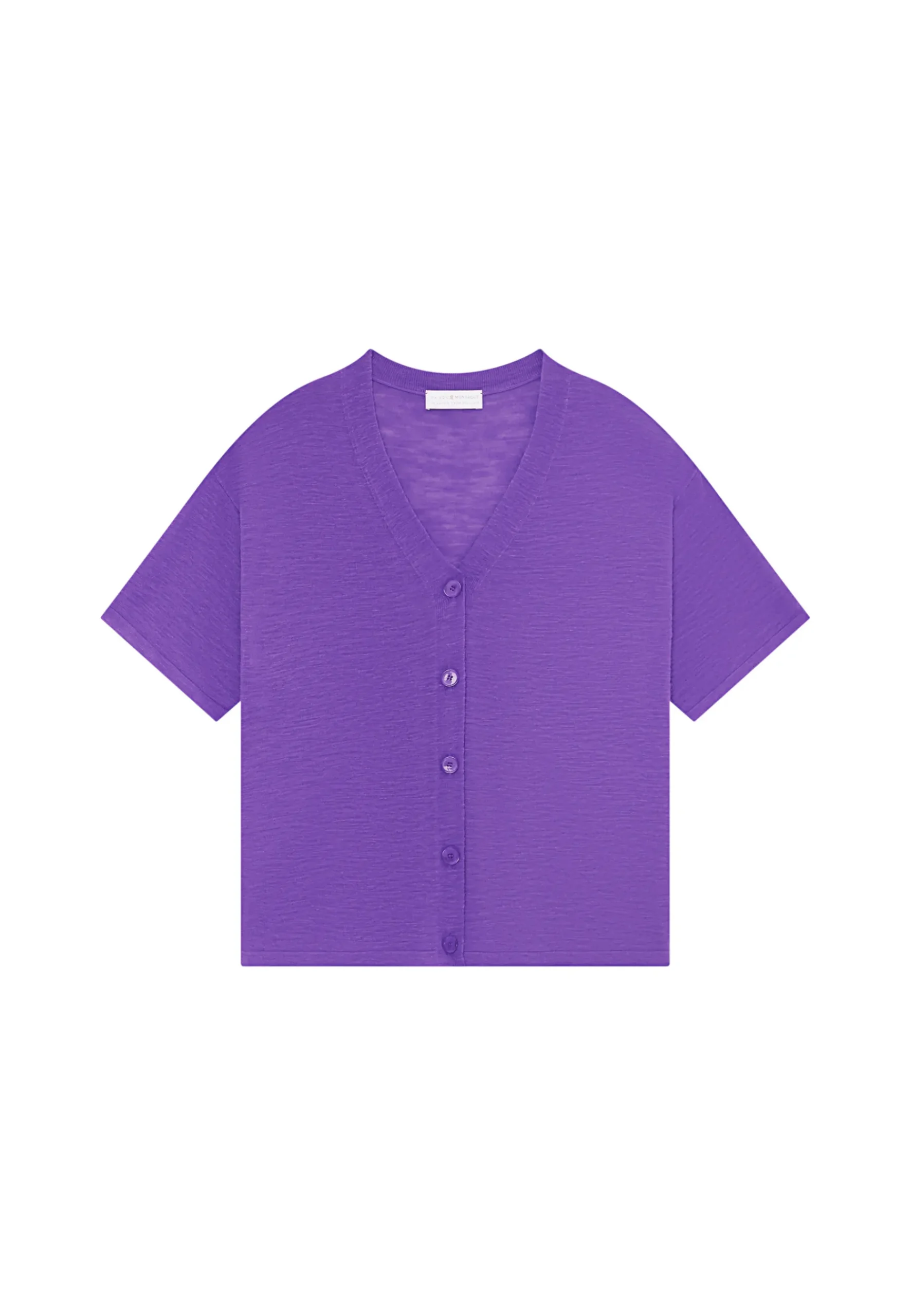Montagut T-Shirts Et Débardeurs-T-shirt en lin flammé - Maddie 17-Violet
