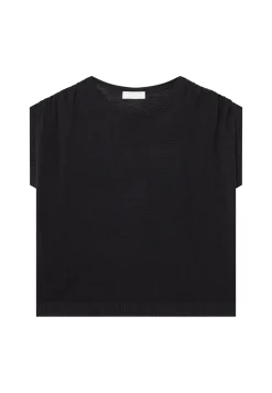 Montagut T-Shirts Et Débardeurs-T-shirt en lin flammé - Marine 05-Bleu marine