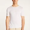 Montagut Polos Et T-Shirts-T-shirt en lin flammé - Mauro 82-Ecru