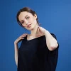 Montagut T-Shirts Et Débardeurs-T-shirt long en lin flammé - Bil 05-Bleu marine