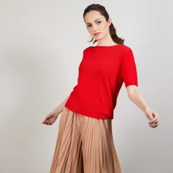 Montagut T-Shirts Et Débardeurs-T-shirt manches coudes - Bapteme 52-Rouge