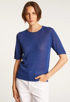 Montagut T-Shirts Et Débardeurs-T-shirt manches coudes - Bapteme 03-Bleu foncé