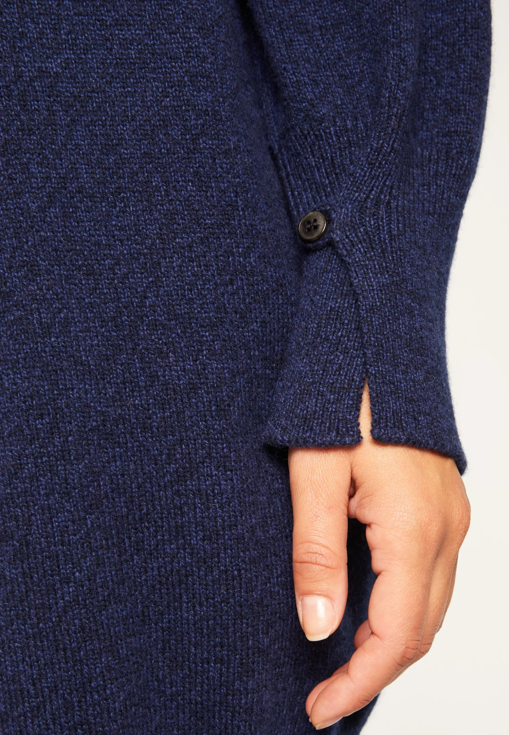 Montagut Pulls-Tunique en laine et cachemire - Vienne 05-Bleu marine