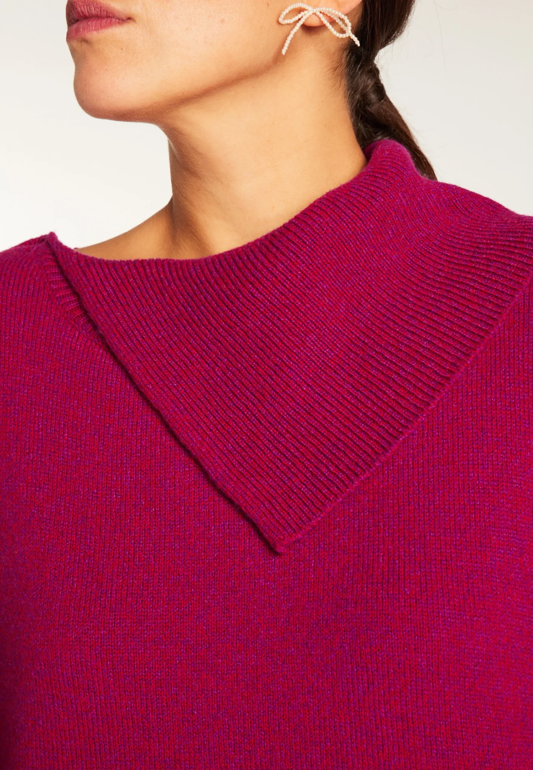 Montagut Pulls-Tunique en laine et cachemire - Vienne 17-Violet