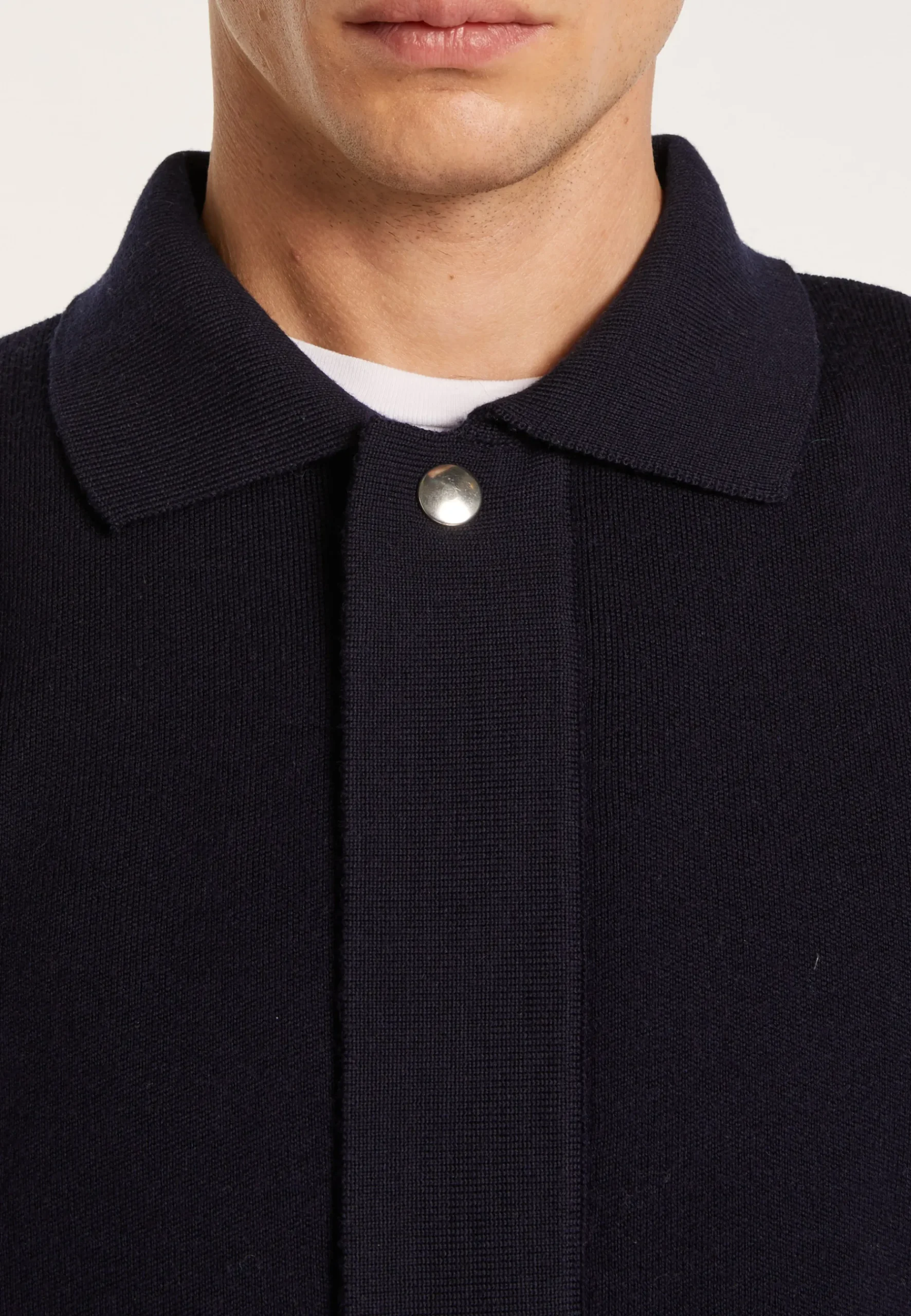 Montagut Vestes Et Cardigans-Veste à poches en laine - Leopol 05-Bleu marine