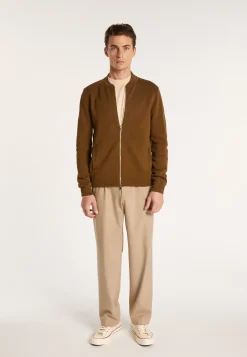 Montagut Vestes Et Cardigans-Veste avec poches en coton bio - Richelieu 83-Kaki