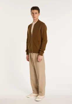 Montagut Vestes Et Cardigans-Veste avec poches en coton bio - Richelieu 83-Kaki
