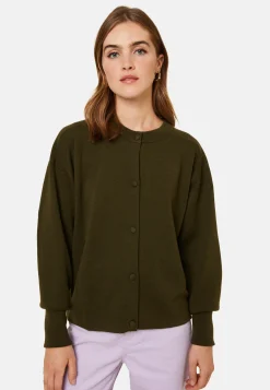 Montagut Vestes Et Cardigans-Veste boutonnée à poches en laine mérinos - Gaspard 83-Kaki