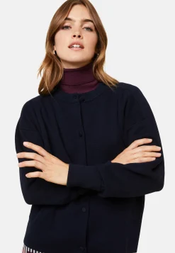 Montagut Vestes Et Cardigans-Veste boutonnée à poches en laine mérinos - Gaspard 05-Bleu marine