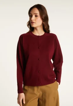 Montagut Vestes Et Cardigans-Veste boutonnée à poches en laine mérinos - Gaspard 51-Bordeaux
