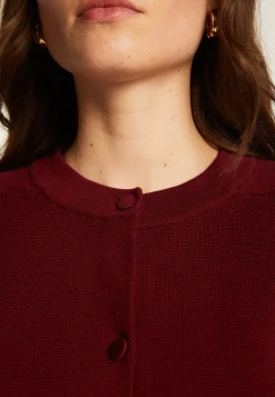 Montagut Vestes Et Cardigans-Veste boutonnée à poches en laine mérinos - Gaspard 51-Bordeaux