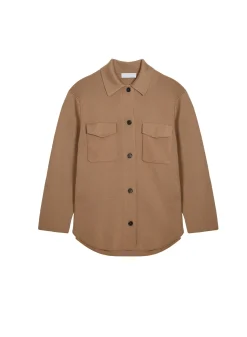 Montagut Vestes Et Cardigans-Veste boutonnée avec poches en laine mérinos - Giselle 05-Bleu marine