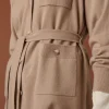 Montagut Vestes Et Cardigans-Veste boutonnée en cachemire col polo - Clemence 13-Beige moyen