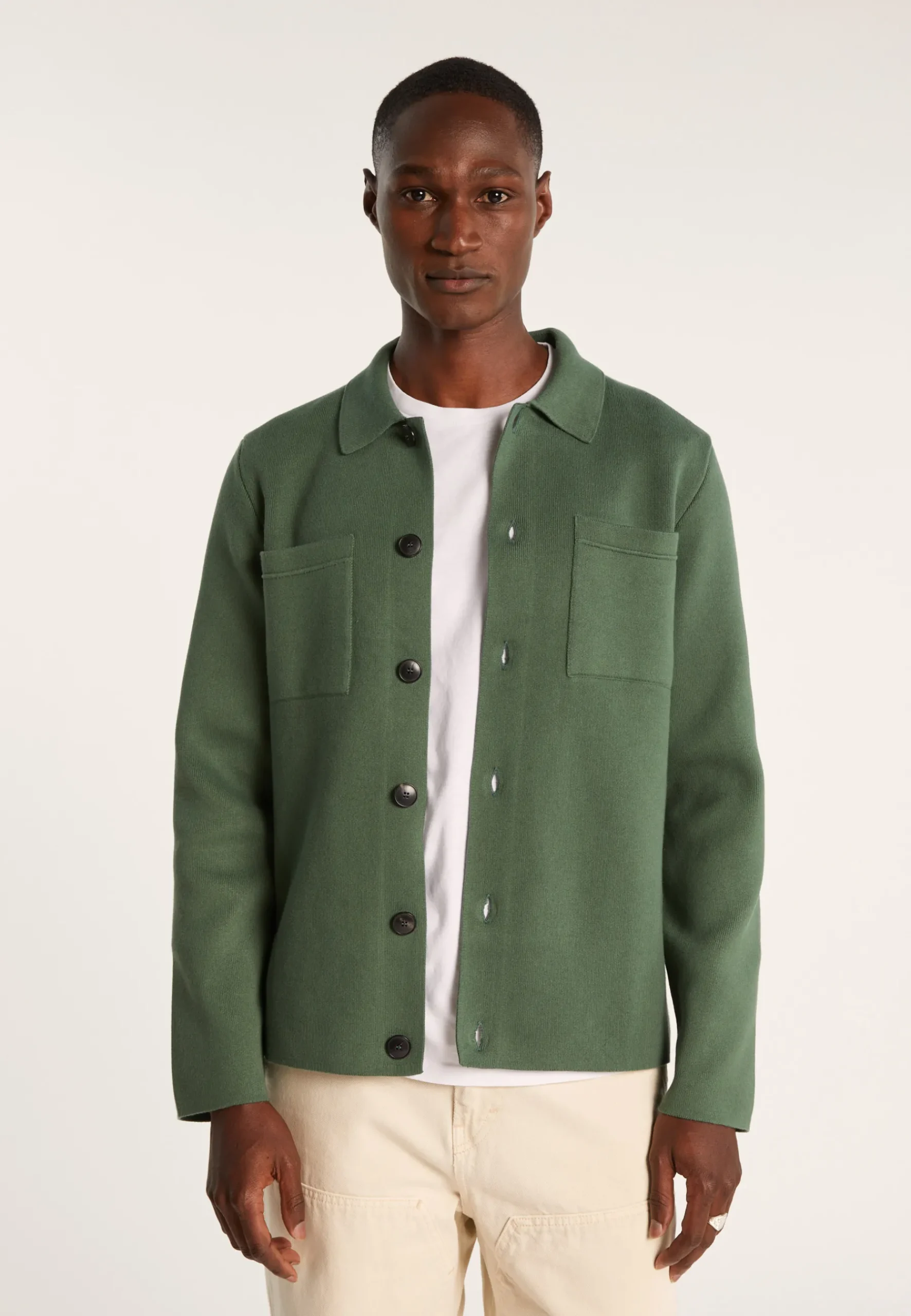 Montagut Vestes Et Cardigans-Veste en coton - Irwan 21-Vert foncé