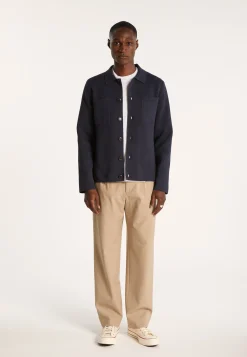 Montagut Vestes Et Cardigans-Veste en coton - Irwan 05-Bleu marine