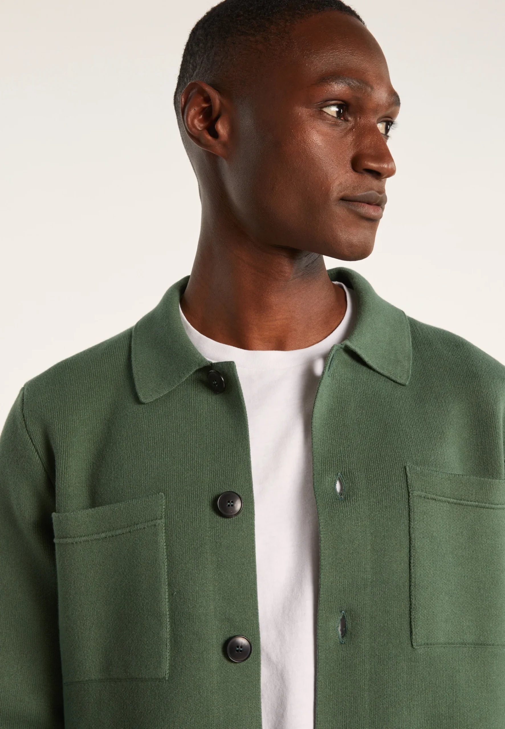 Montagut Vestes Et Cardigans-Veste en coton - Irwan 21-Vert foncé