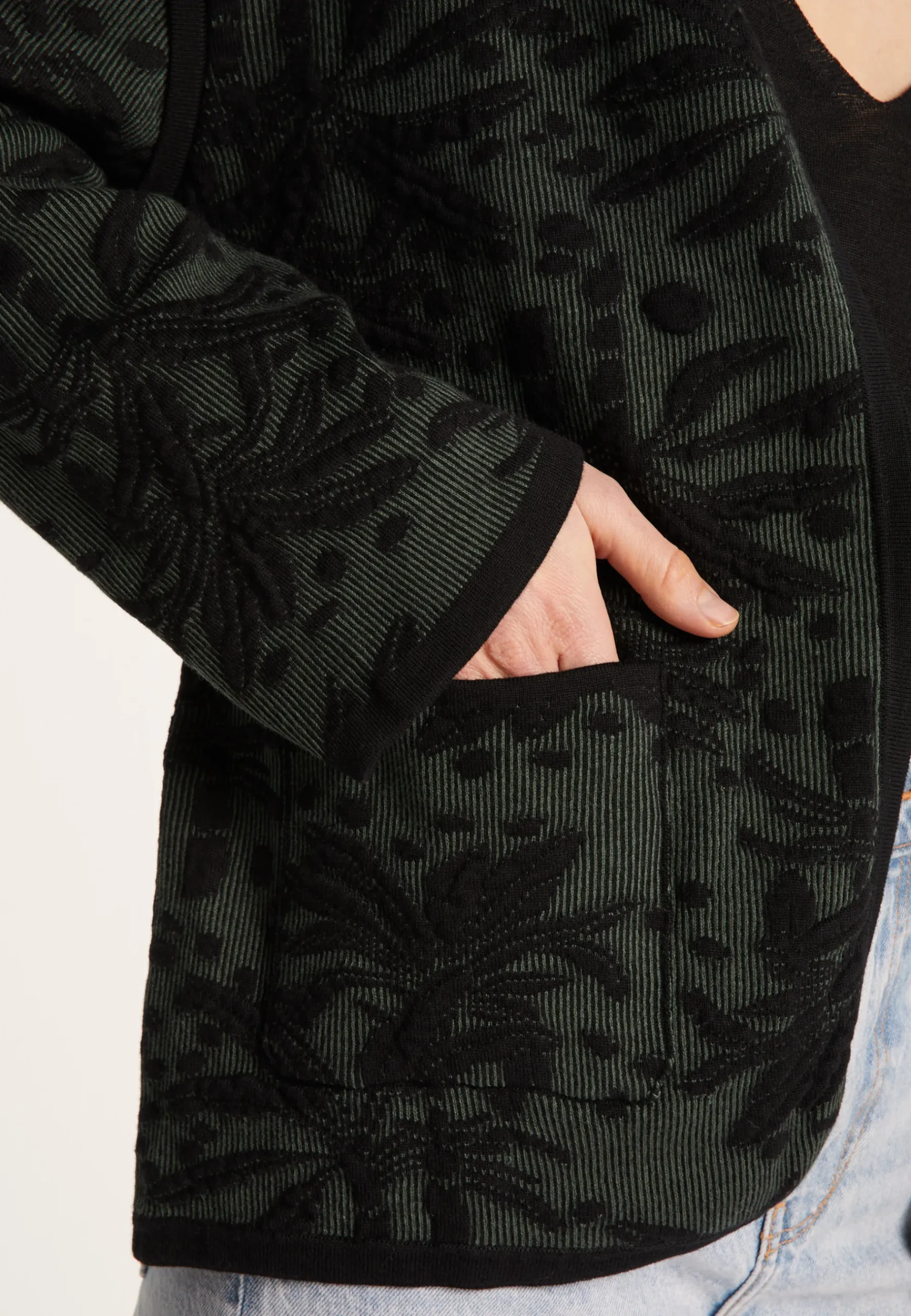 Montagut Vestes Et Cardigans-Veste en coton bio - Lyra 21-Vert foncé
