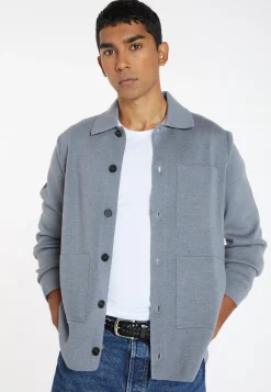 Montagut Vestes Et Cardigans-Veste en laine mérinos - Samuel 09-Gris moyen