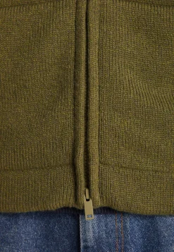 Montagut Vestes Et Cardigans-Veste sans manches en laine et cachemire - Thula 83-Kaki