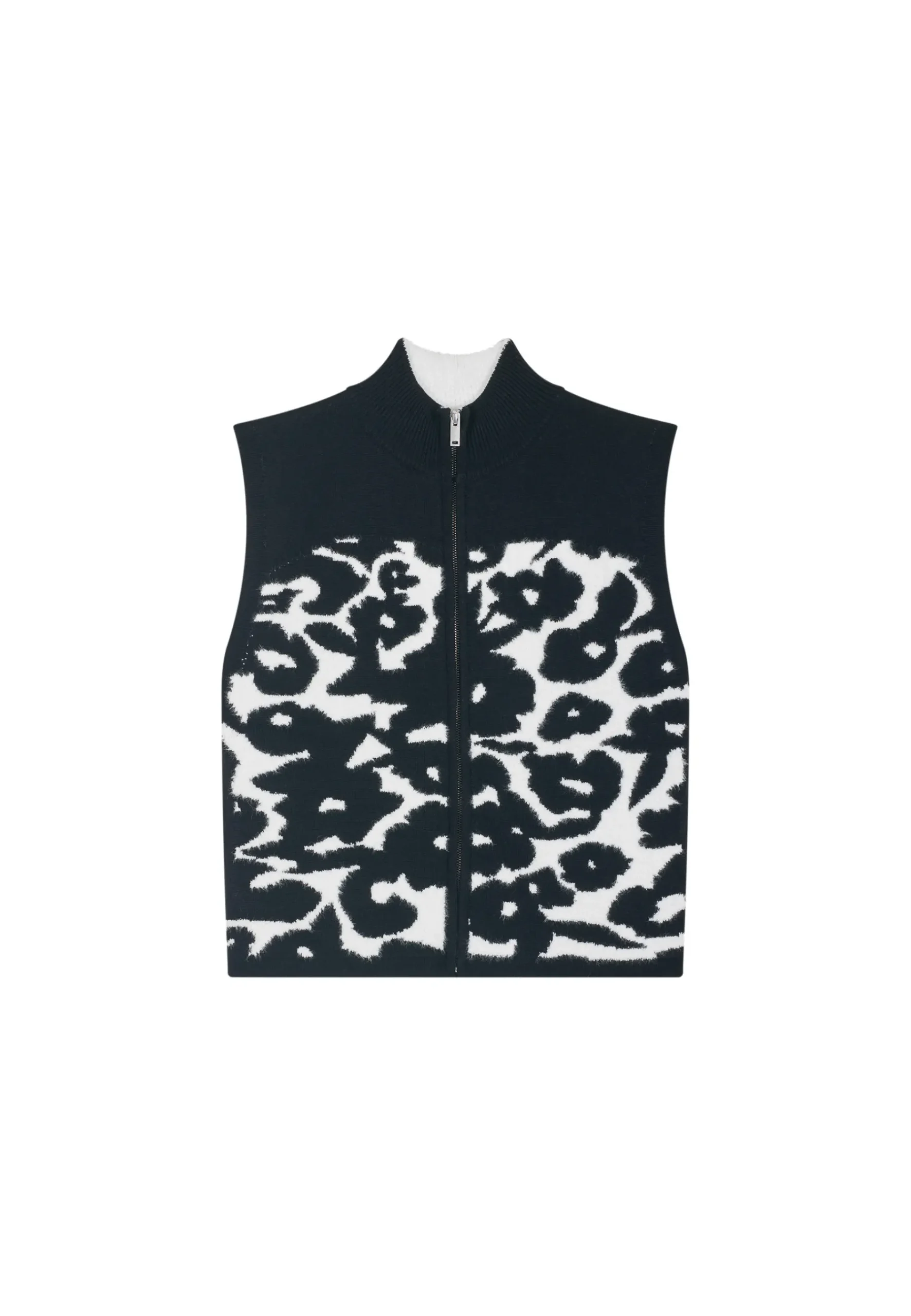 Montagut Vestes Et Cardigans-Veste zippé sans manches en laine - Ruth 01-Noir