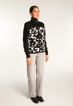 Montagut Vestes Et Cardigans-Veste zippé sans manches en laine - Ruth 01-Noir