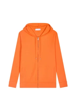 Montagut Vestes Et Cardigans-Veste zippée à capuche en cachemire - Emilien 15-Orange