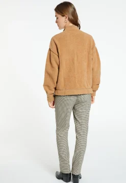 Montagut Vestes Et Cardigans-Veste zippée en laine - Caledonia 88-Camel