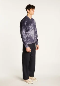 Montagut Vestes Et Cardigans-Veste zippée en laine mélangée - Madison 60-Batik marine